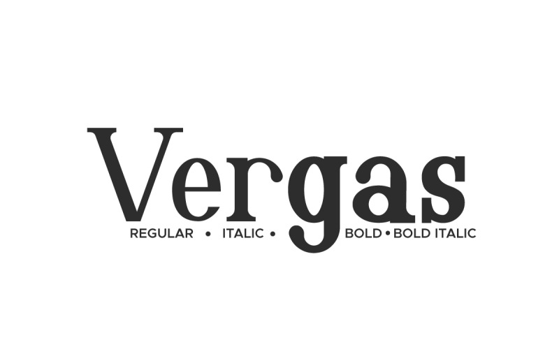 Семейный шрифт Vergas Modern Serif
