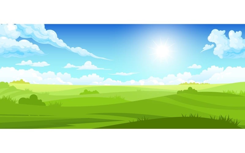Cielo Nube Paesaggio Estivo 210251807 Illustrazione Vettoriale Concept