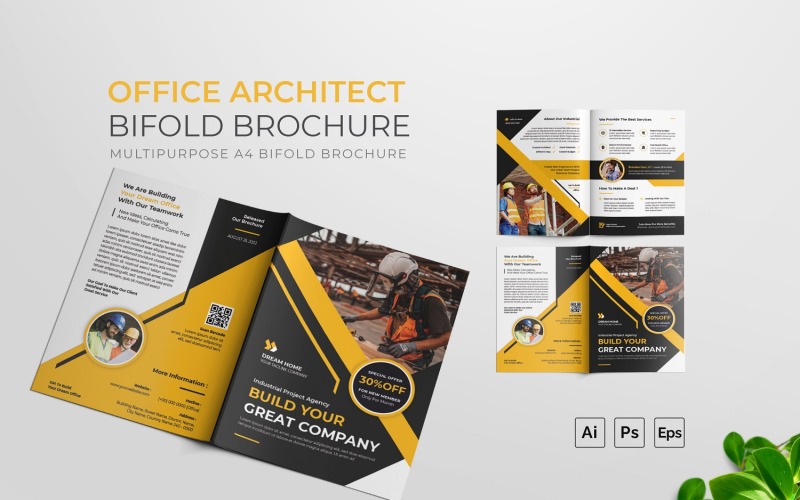 Folleto plegable de Office Architech