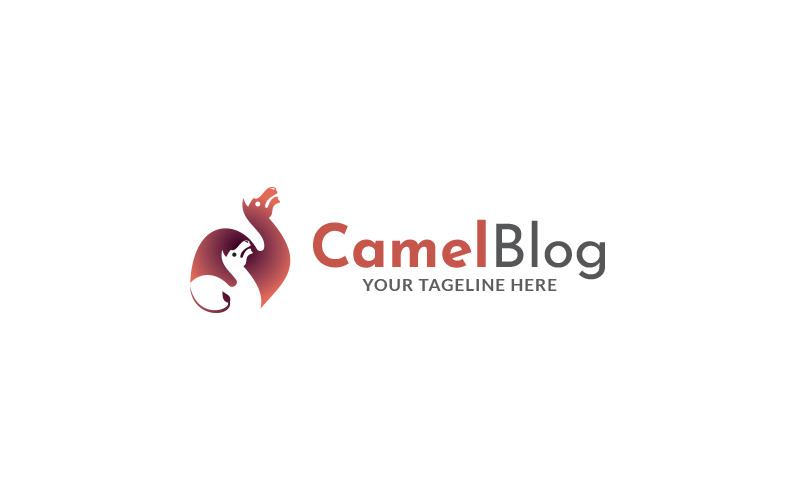 Camel Blog Logo Design Template