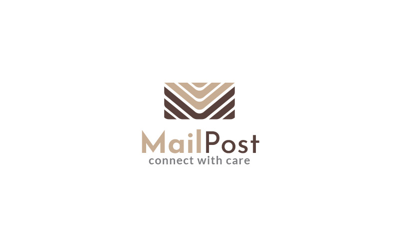 Modèle de conception de logo de poste de courrier