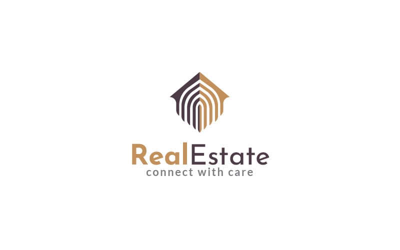 Modello di progettazione del logo immobiliare Vol 3
