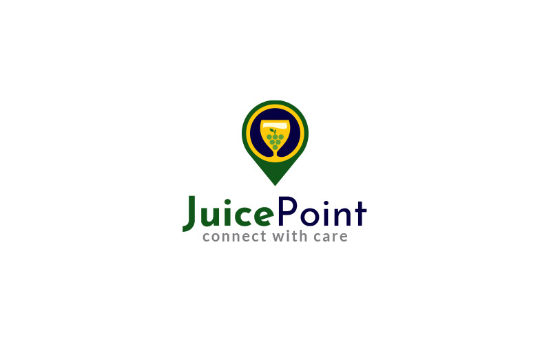 Шаблон дизайну логотипу Juice Point