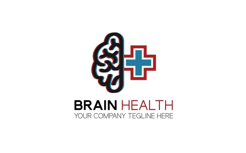 Beyin Sağlığı Logo Tasarım Şablonu