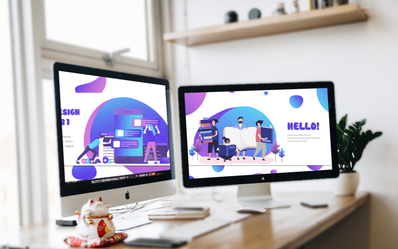 (Gratis) Dynamische, creatieve, jeugdige en persoonlijkheid Multifunctionele PowerPoint-ontwerpsjabloon gratis