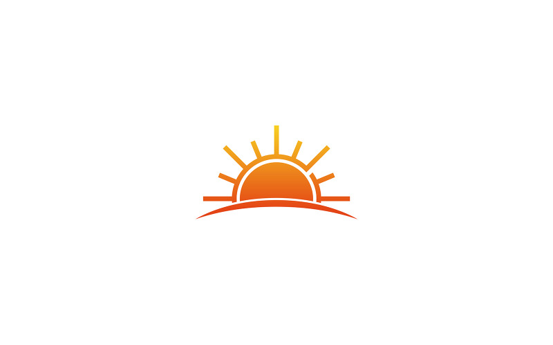 Modello di vettore di progettazione di logo di alba