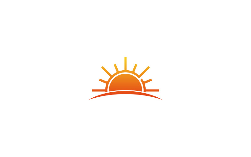 Plantilla de vector de diseño de logotipo de amanecer