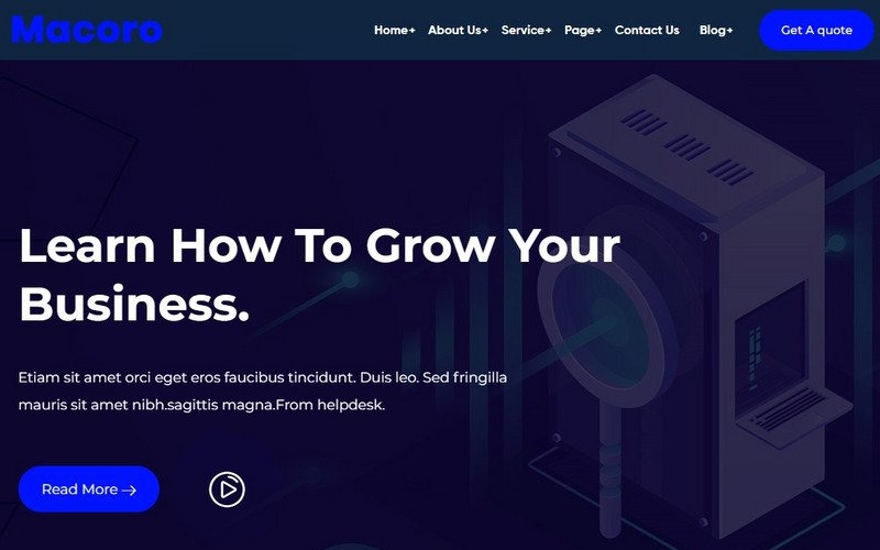 Macora - 它解决方案和技术 WordPress 主题