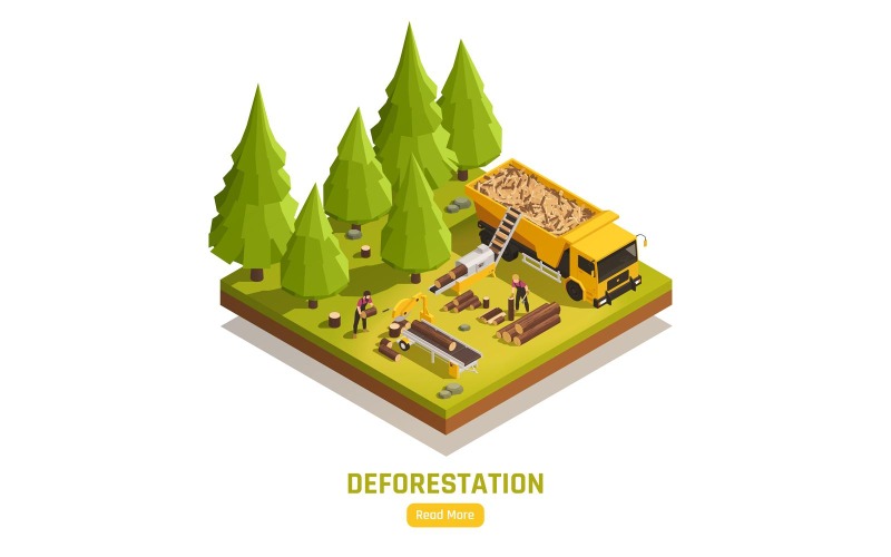 Sawmill Timber Mill Lumberjack Isometric 200910116 Vector Illustration ...