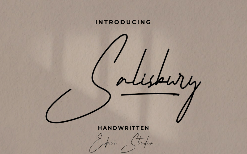 Handschriftlettertype Salisbury