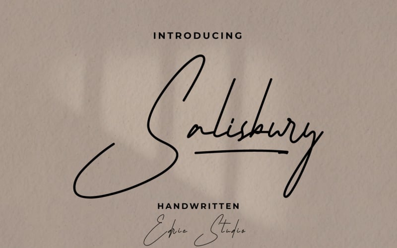 Salisbury Handschrift Schriftart