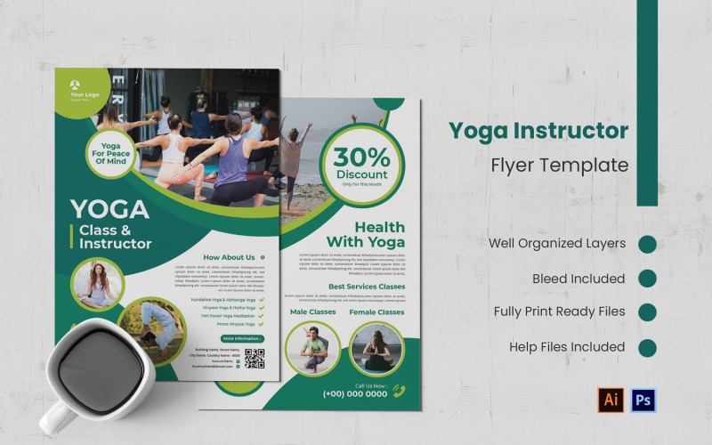 Yoga Instructor Flyer Template