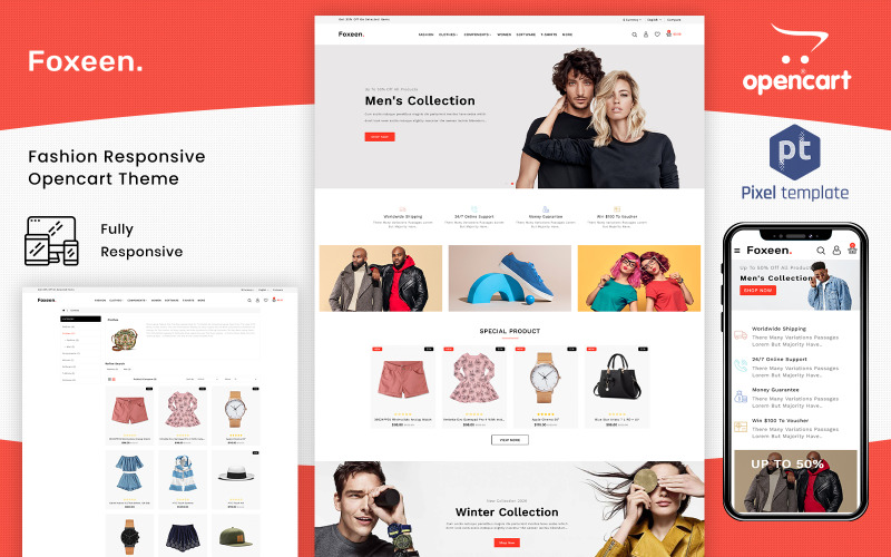 Foxeen - Multipurpose eCommerce OpenCart Theme