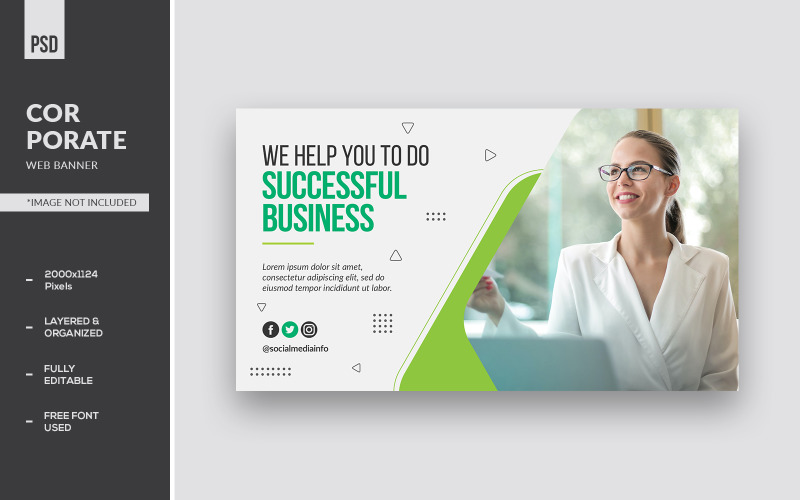 Plantillas de banners web corporativos exitosos