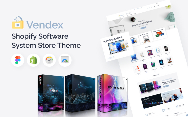 Vendex - Tema da Loja do Sistema de Software Shopify