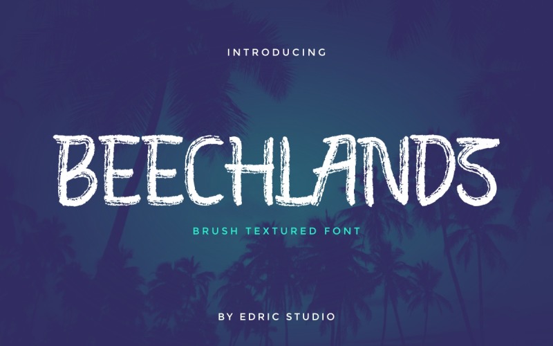 Beechlands Brush Display-Schriftart