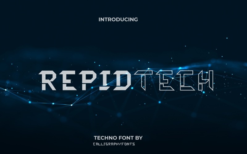 Carattere Rapidtech Display Sans Seri