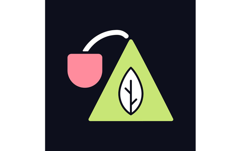 Icono de color RGB de bolsita para tema oscuro
