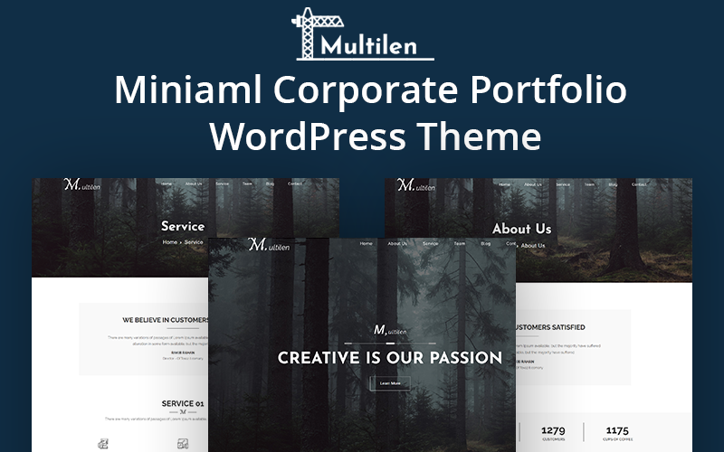 Multilen 最小企业 WordPress 主题