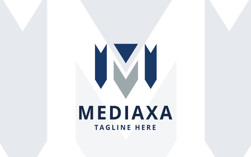 Професійний логотип Mediaxa Letter M