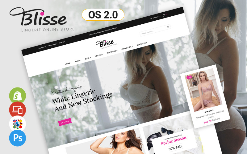 Blisse - Lingerie Shopify-thema