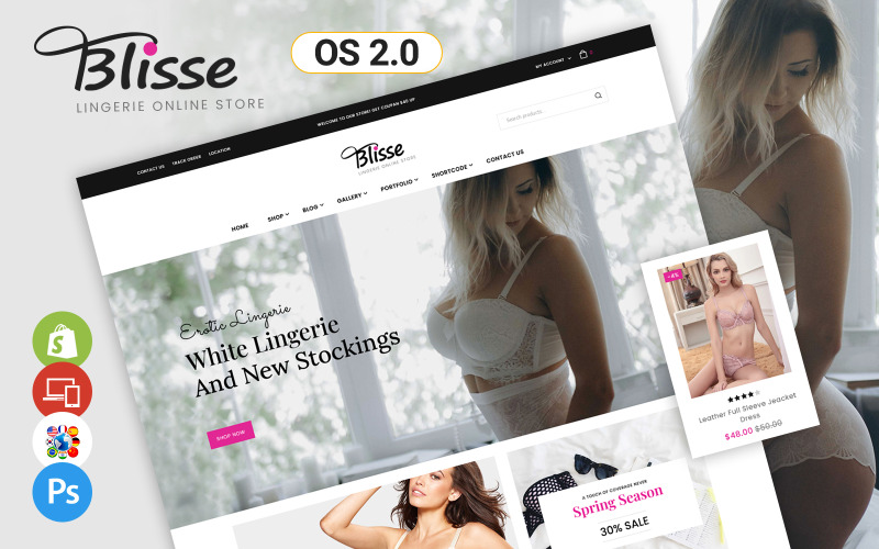Blisse - 内衣 Shopify 主题