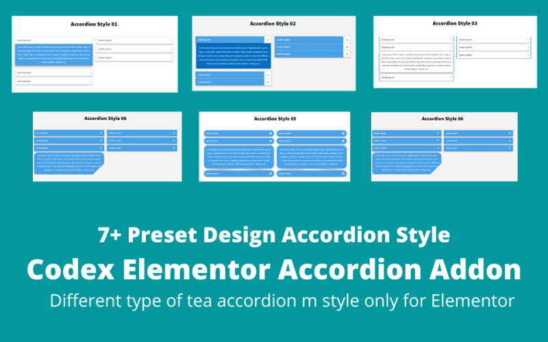 Codex Elementor Accordion Addon WordPress 插件
