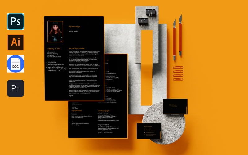 Print Ready Resume, Cover Letter Templates
