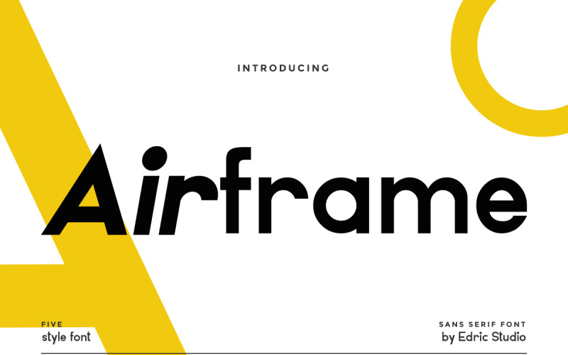 Airframe Modern Sans Serif Schriftart
