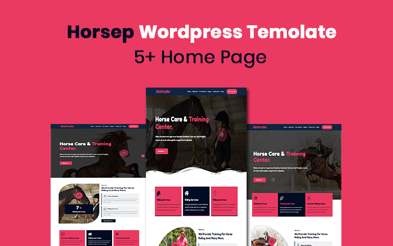 Horsep — Motyw WordPress na temat jeździectwa i jazdy konnej, wyścigi