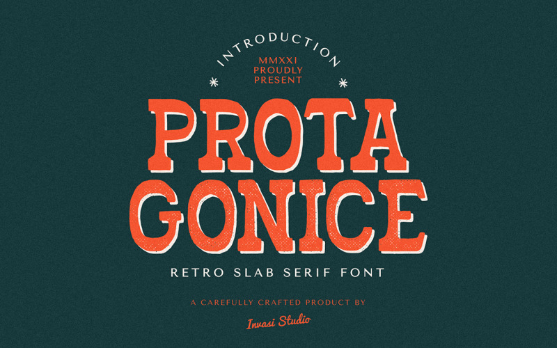 Protagonice - Fonte Slab Serif