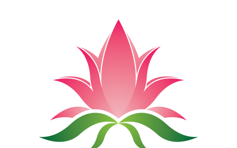 Logo di colore sfumato fiore di loto