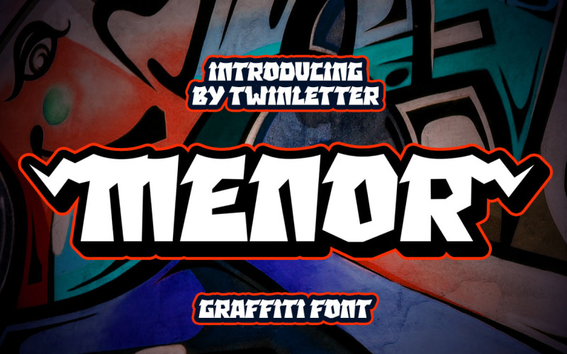 MENOR - Mostrar fuente de estilo Graffiti