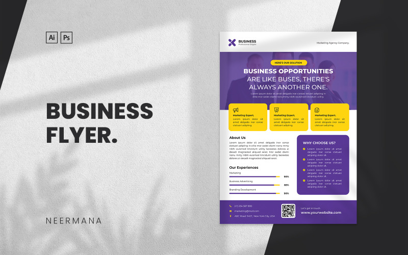 Modèle de Flyer d'événement d'entreprise
