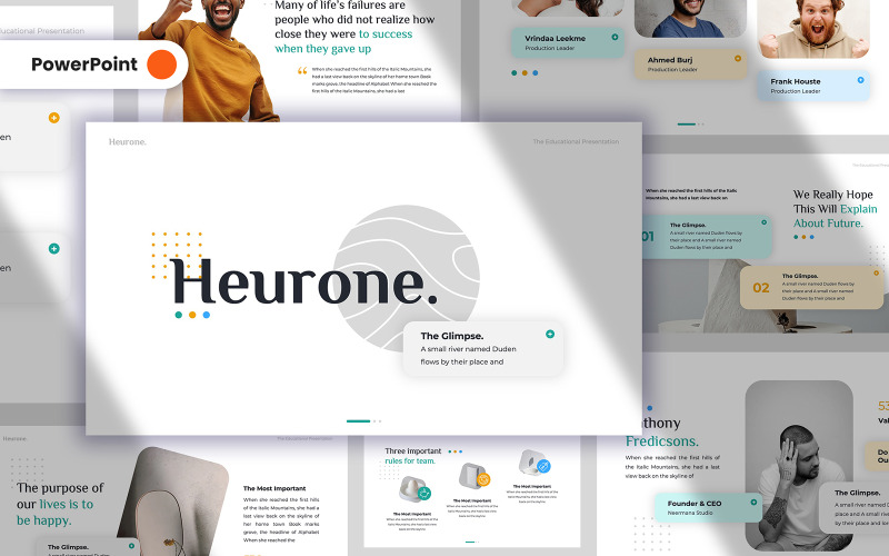 Modèle PowerPoint de création d'Heurone