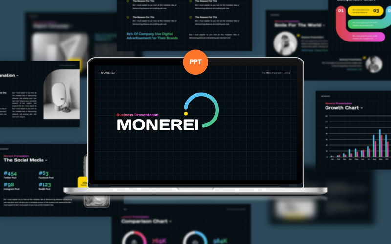 Modèle PowerPoint de démarrage de Monerei