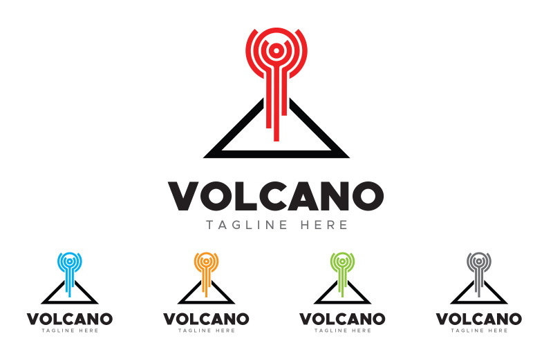 Vesuvio - Modello logo vulcano