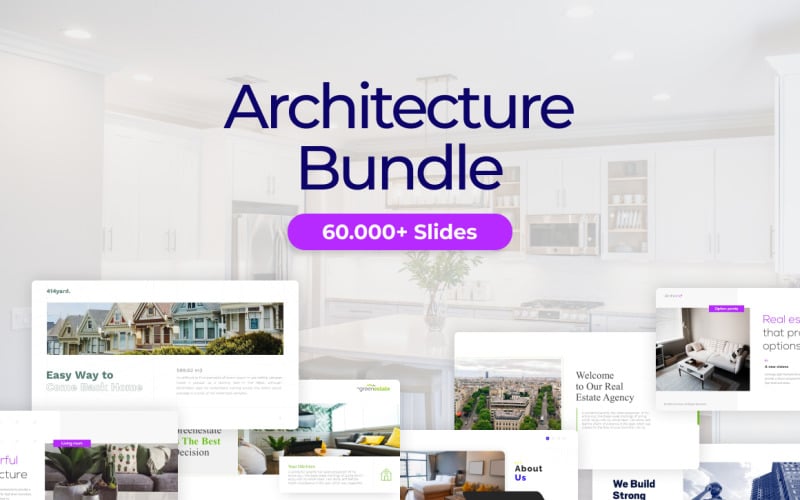 60.000+ Architecture Bundle PowerPoint Template