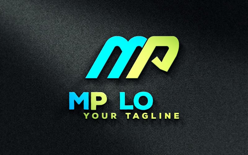 Initial letter mp logo design vector image on | Logo design, Mp logo,  Printer logo