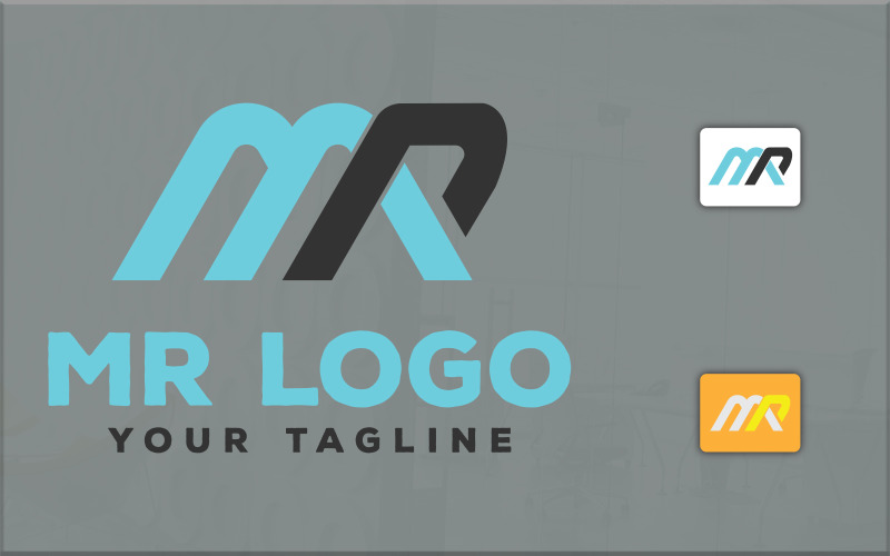 Modelo de logotipo MR Creative