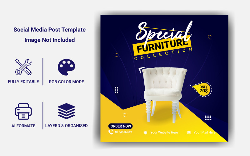 Furniture Sale Social Media Post And Web Banner Story Template