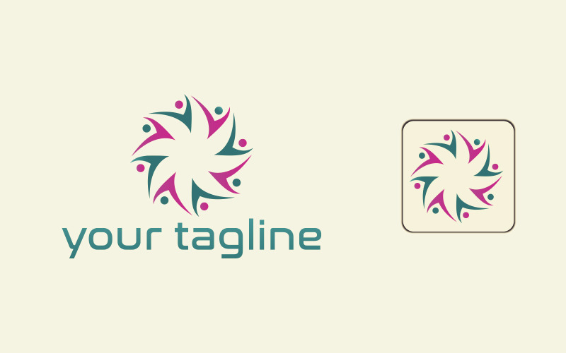 Kreative Team-Logo-Design-Vorlage