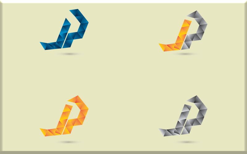 Логотип JP Modern Polygon Logo