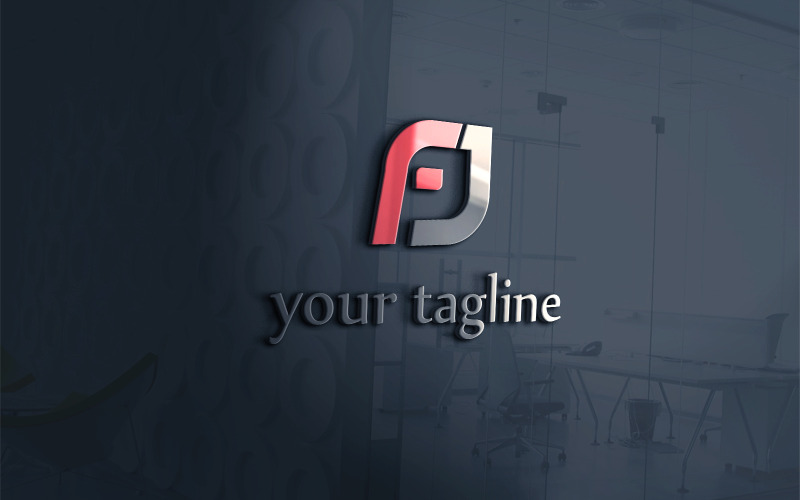 Шаблон логотипа бренда FJ Modern Business
