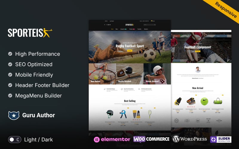 Sportivi - Tema WooCommerce reattivo multiuso per sport e viaggi