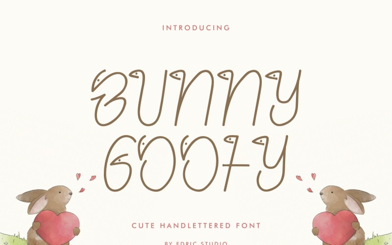 Bunny Goofy speels lettertype