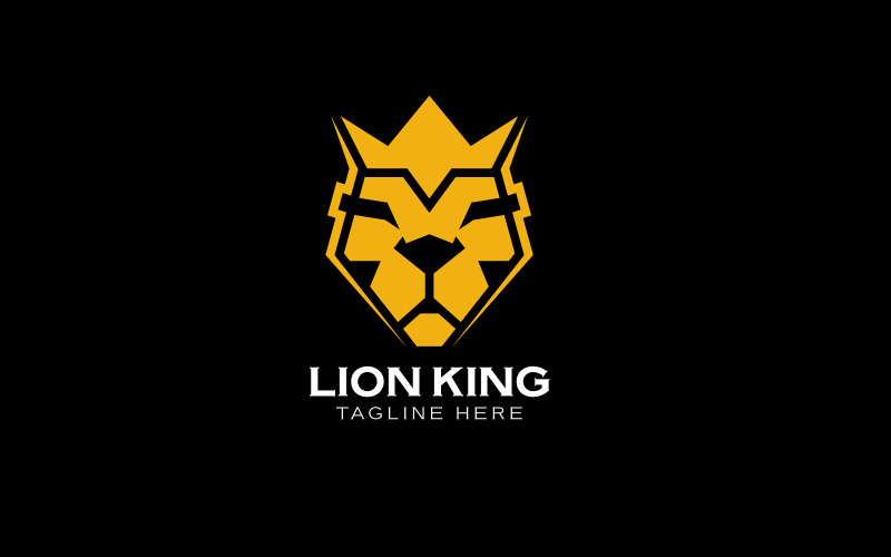 Lion King-logotypdesignmall för ditt projekt