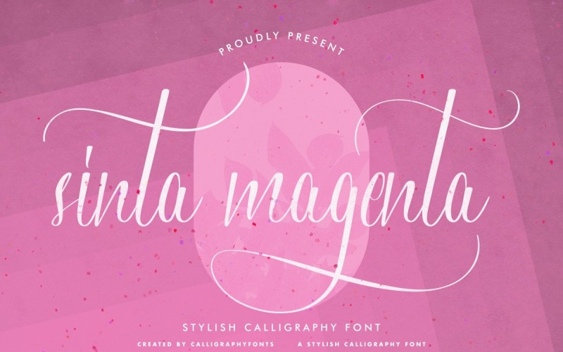 Sinta Magenta Kalligrafie Lettertype