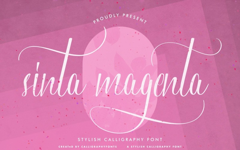 Sinta Magenta Kalligraphie Schriftart