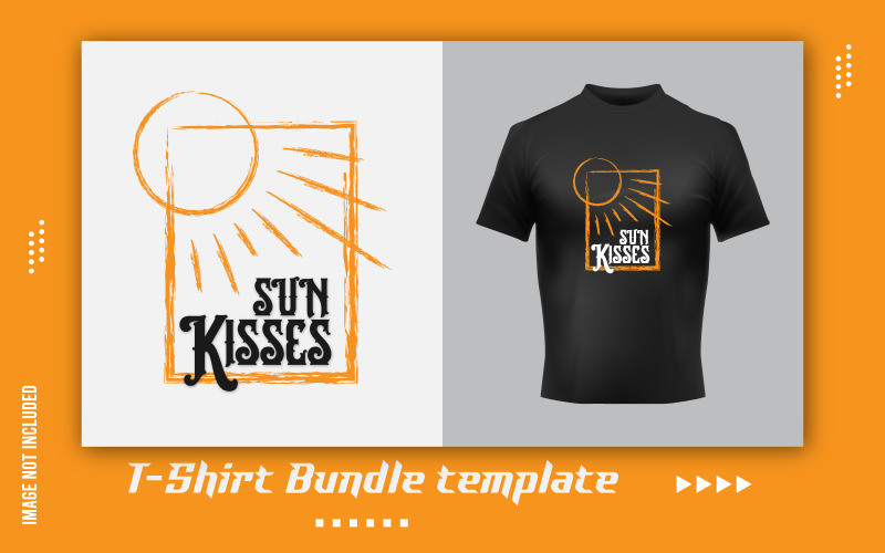 Conception d'autocollants de t-shirt de bisous de soleil